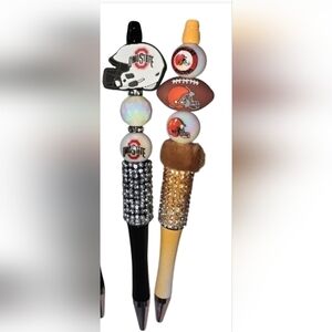​🏈 Ohio Sports Fan Rhinestone Beaded Pen Set